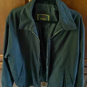 Lined lightweight wind breaker jacket black